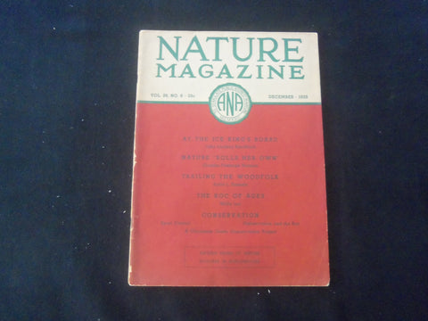 1935 DECEMBER NATURE MAGAZINE - AT THE ICE KING'S BOARD - B 1181N