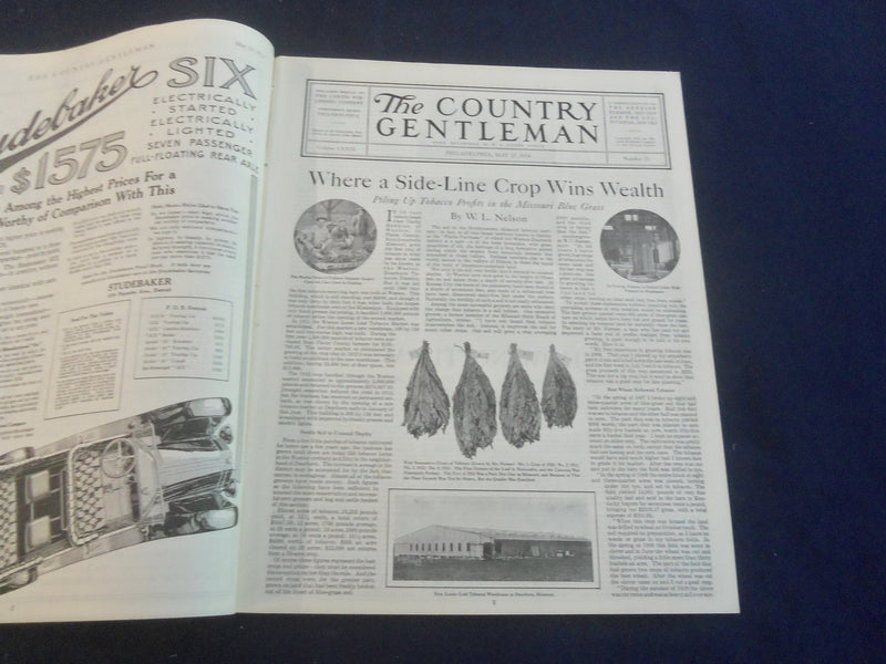 1914 MAY 23 THE COUNTRY GENTLEMAN MAGAZINE - ILLUSTRATED COVER - B 2801O