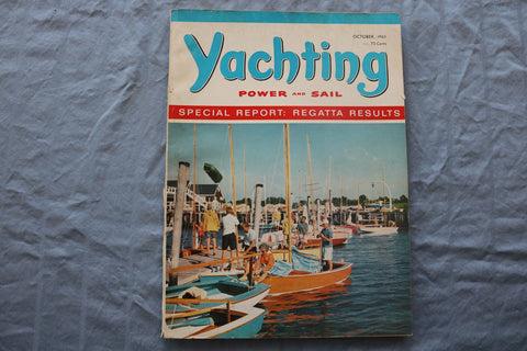 1965 OCTOBER YACHTING MAGAZINE - REGATTA RESULTS COVER - E 9478