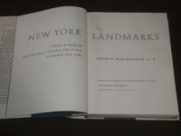 1970 NEW YORK LANDMARKS EDITED BY ALAN BURNHAM BOOK - KD 4085