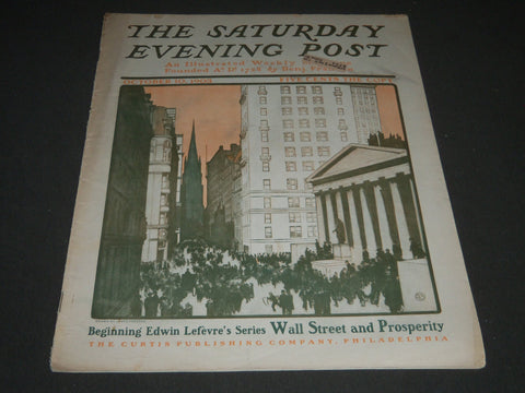 1903 OCTOBER 10 THE SATURDAY EVENING POST MAGAZINE - ILLUSTRATED COVER - SP 706