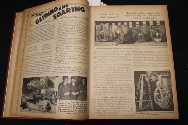 1938 JUNE-SEPTEMBER AIR TRAILS MAGAZINE BOUND VOLUME - GREAT COVERS - KD 944B