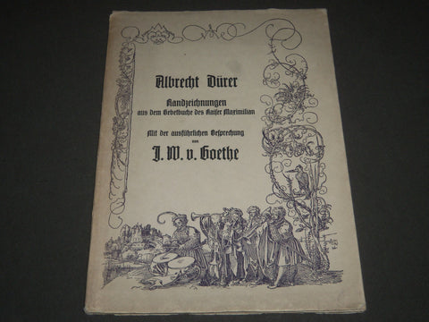 GOTT UND WELT GOETHE - DURER GERMAN BOOK - KD 4498