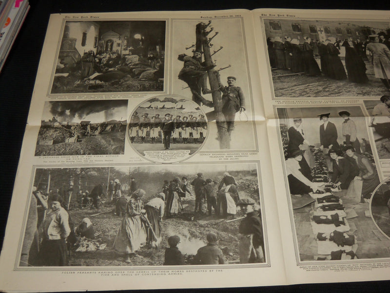 1914 DECEMBER 20 NEW YORK TIMES PICTURE SECTION - YPRES BELGIUM - NP 5608