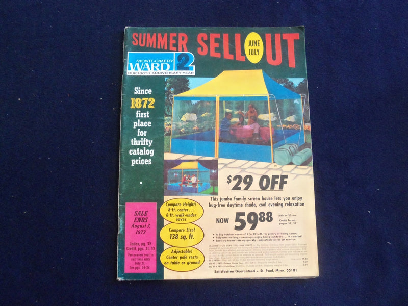 1972 SUMMER MONTGOMERY WARD CATALOG - ST. PAUL, MINNESOTA - J 8467