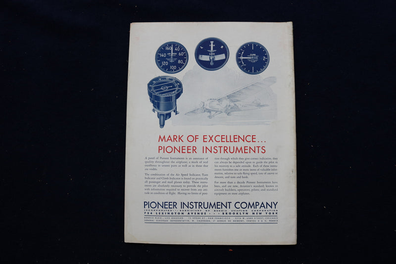 1932 AUGUST AERO DIGEST MAGAZINE - GENERAL AVIATION MODEL FLB-8 COVER - E 11279