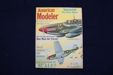 1962 MAY AMERICAN MODELER MAGAZINE - NORTH AMERICAN MUSTANG COVER - E 11462