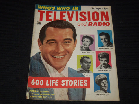 1956-57 NO. 6 WHO'S WHO IN TELEVISION & RADIO MAGAZINE - PERRY COMO - E 14569