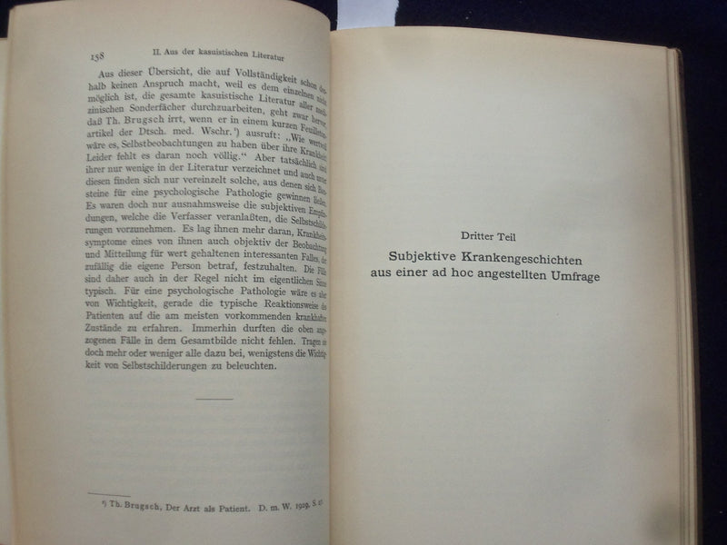 1929 ARZTE ALS PATIENTEN HARDCOVER BOOK VON PROF. A. GROTJAHN - GERMAN- KD 8996