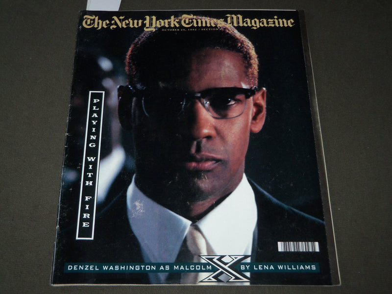 1992 OCTOBER 25 NEW YORK TIMES MAGAZINE SECTION - DENZEL WASHINGTON - J 3106