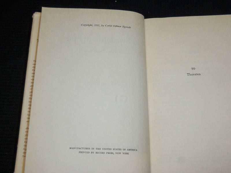 1952 THE SWEDENBORG EPIC HARDCOVER BOOK BY CYRIEL O. SIGSTEDT - KD 7467