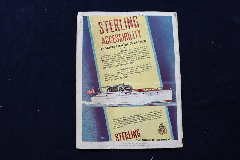 1939 DECEMBER MOTOR BOATING MAGAZINE - ILLUSTRATED BOATS COVER - E 11684