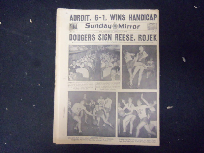 1946 FEBRUARY 10 NEW YORK SUNDAY MIRROR - LIMIT HOMES TO 100 GALS. OIL - NP 2273