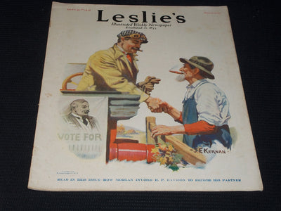1916 SEPTEMBER 21 LESLIE'S ILLUSTRATED MAGAZINE - NICE ILLUSTRATED - E 5558