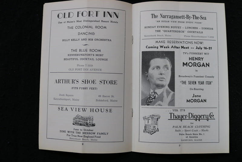 1956 JULY THE CHALK GARDEN PROGRAM - LILLIAN & DOROTHY GISH - K 1802