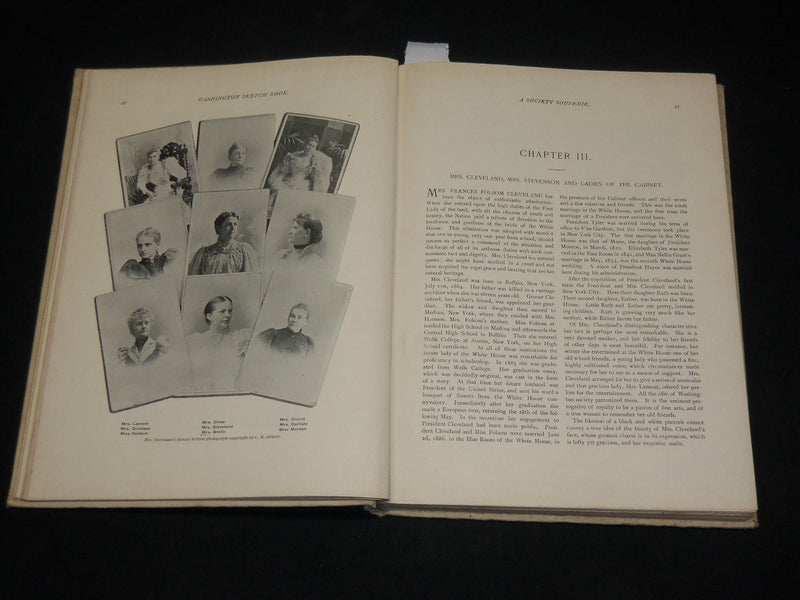 1895 THE WASHINGTON SKETCH BOOK BY IDA HINMAN - GREAT PHOTOS - I 1989