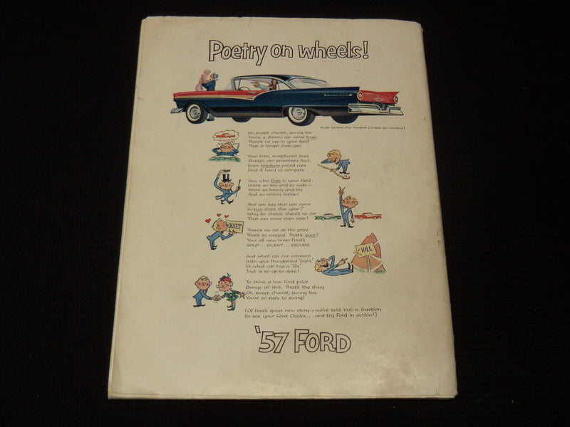 1956 NATIONAL AUTOMOBILE SHOW OFFICIAL PROGRAM - GREAT PHOTOS - K 1295A