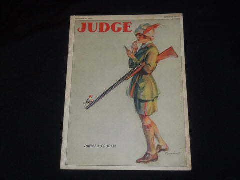 1925 OCTOBER 24 JUDGE MAGAZINE - DRESSED TO KILL! - ST 5526