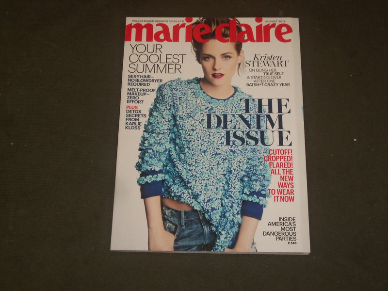 2015 AUGUST MARIE CLAIRE MAGAZINE - KRISTEN STEWART COVER - B 3382