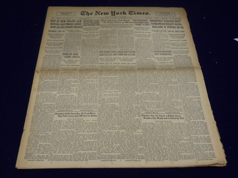 1935 SEPTEMBER 23 NEW YORK TIMES - CUBS CLINCH PENNANT - NT 3791