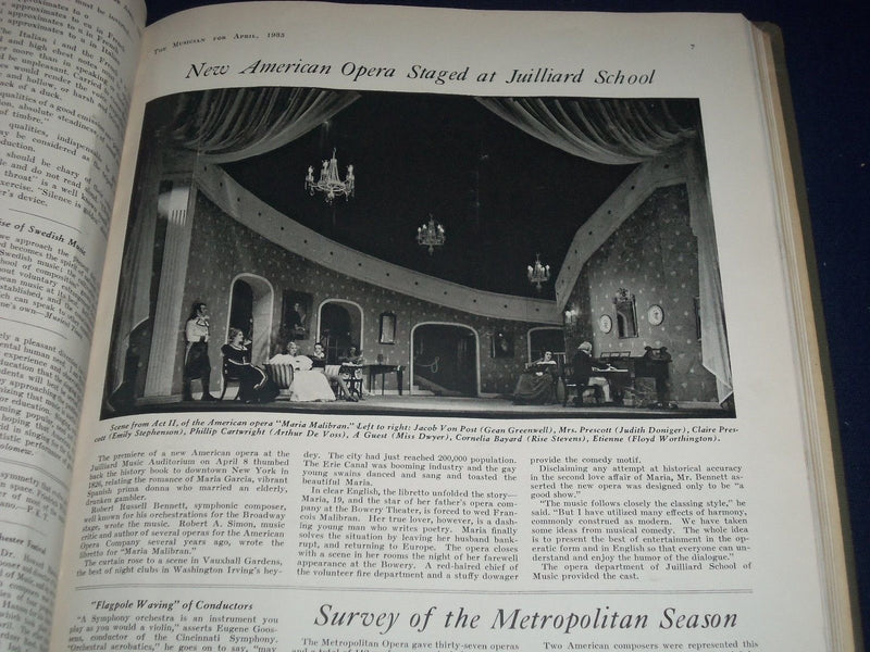 1935 JANUARY-DECEMBER THE MUSICIAN BOUND VOL NO. 40 - GREAT PHOTOS/ADS - KD 1764