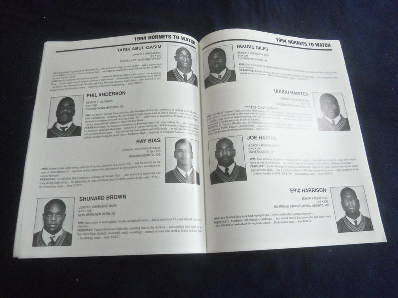 1994 SEP 3 FOOTBALL PROGRAM -DELAWARE STATE UNIV VS CHEYNEY STATE UNIV- SP 1217A
