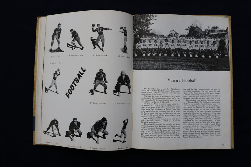 1947 BLUE LETTER METUCHEN HIGH SCHOOL YEARBOOK - METUCHEN, NEW JERSEY - YB 3455