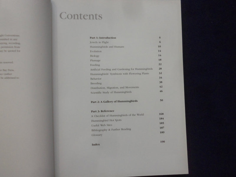 2009 THE COMPLETE BOOK OF HUMMINGBIRDS SOFTCOVER BOOK BY TONY TILFORD - KD 8822