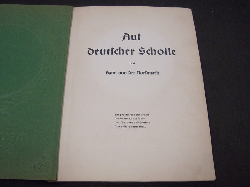 1935 AUF DEUTSCHER SCHOLLE BY HANS VON DER NORDMARK - GERMAN - KD 68