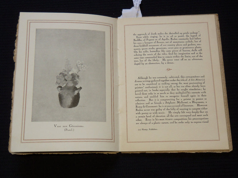 1928 ODILON REDON EXHIBITION OF PAINTINGS CATALOGUE - J 8103
