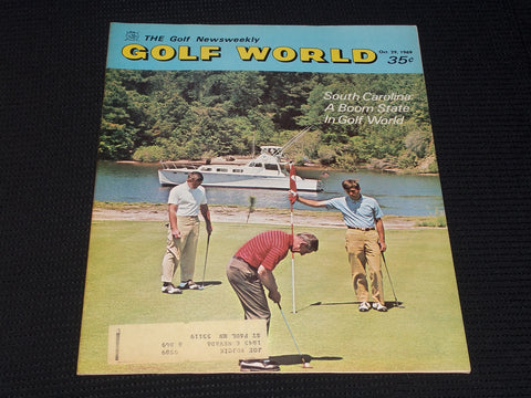 1968 OCTOBER 29 GOLF WORLD MAGAZINE - SOUTH CAROLINA FRONT COVER - E 6549