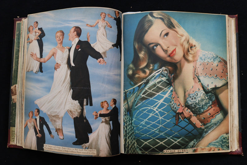 MOVIE STARS SCRAPBOOK - MARILYN MONROE-ELIZABETH TAYLOR-JANE RUSSELL - E 26439