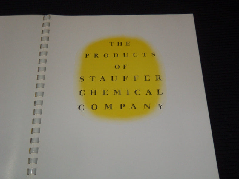 1947 CARBON TETRACHLORIDE PROPERTIES & USES CATALOG STAUFFER CHEMICALS- KD 3912B