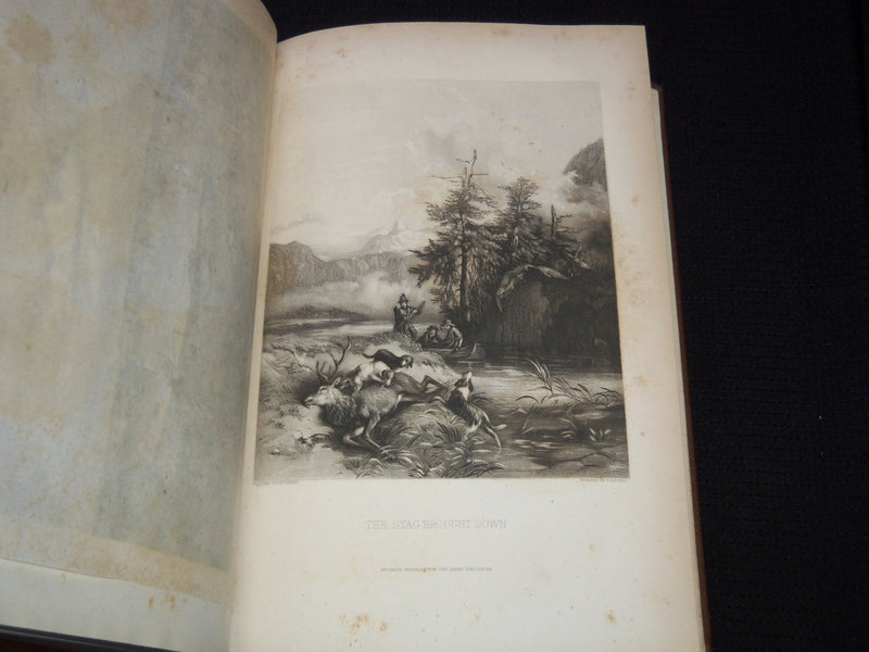 1854 THE LADIES' REPOSITORY MAGAZINE BOUND VOLUME - NICE ENGRAVINGS - KD 7884