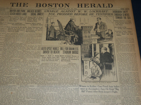 1910 MAY 25 THE BOSTON HERALD - CHARGE AGAINST LOCKHART NOL PROSSED - BH 336