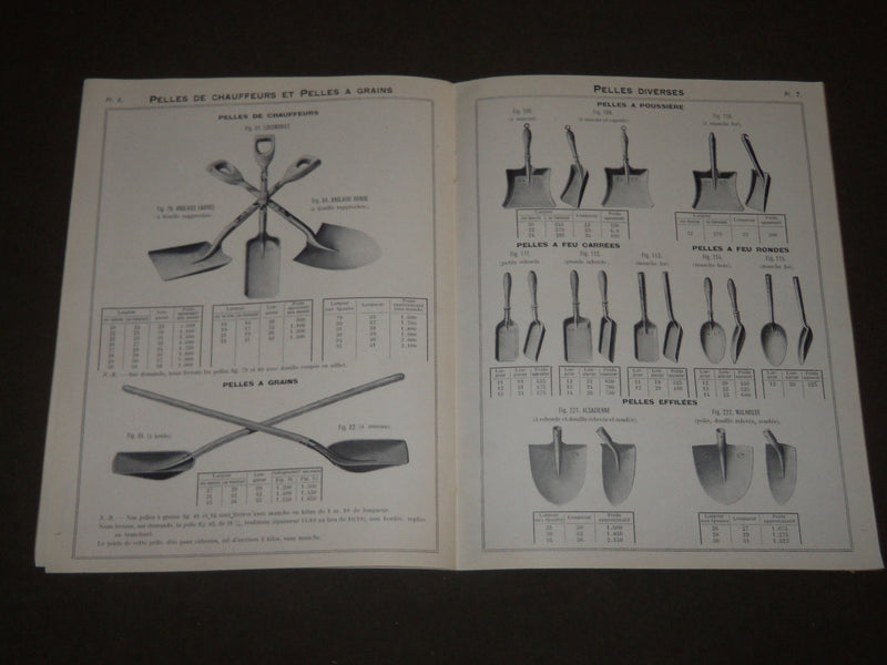 1930 GOUVY & CIE PELLES FRENCH CATALOGUE- SHOVELS - GREAT ILLUSTRATIONS - FR 520