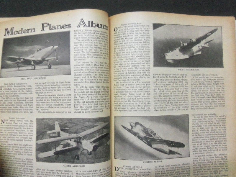 1940 NOVEMBER FLYING ACES MAGAZINE - UNCLE SAM'S DIVE BOMBERS - II 4647