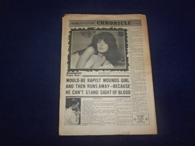 1966 MARCH 21 NATIONAL STAR CHRONICLE NEWSPAPER- RAPED 5 GIRLS IN 2 HRS -NP 6898