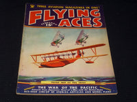 1935 FEBRUARY FLYING ACES MAGAZINE ILLUSTRATED FRONT COVER - E 160