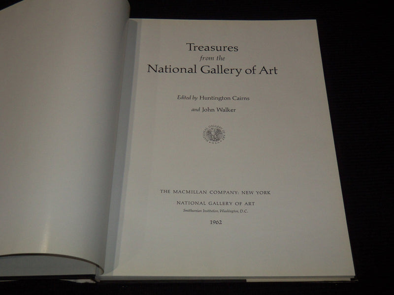 1962 TREASURES FROM THE NATIONAL GALLERY OF ARTBOOK - GREAT PHOTOS - I 1843H