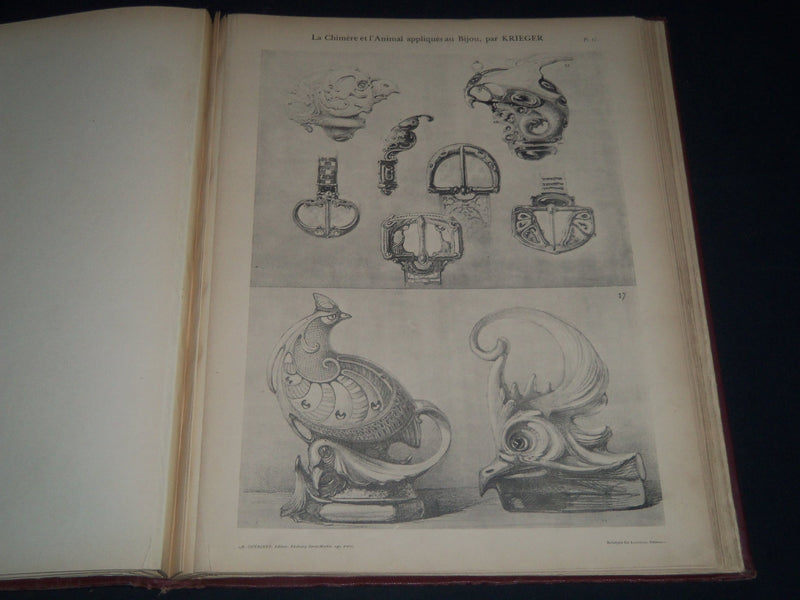 1925 LA CHEMERE & L'ANIMAL VOLUME BY B. KRIEGER - FRENCH - GREAT PLATES - Z 63