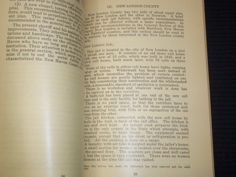 1932 STATE OF CONNECTICUT LEGISLATIVE COMMISSION ON JAILS REPORT - K 2696