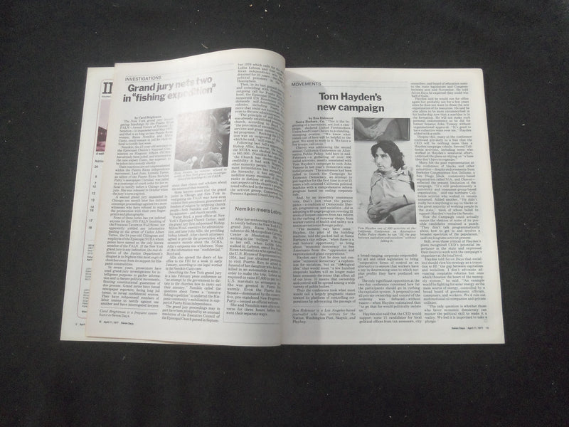 1977 APRIL 11 SEVEN DAYS MAGAZINE- COFFEE, WHO'S MAKING ALL THE MONEY - SP 1521N