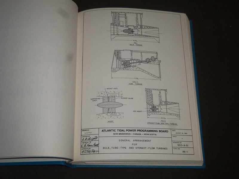 1969 OCTOBER TIDAL POWER IN THE BAY OF FUNDY APENDIX #6-8 BOOK - I 482