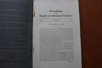 1916 OCTOBER SOCIETY OF AMERICAN FORESTERS PROCEEDINGS - SOFTCOVER BOOK - K 3247