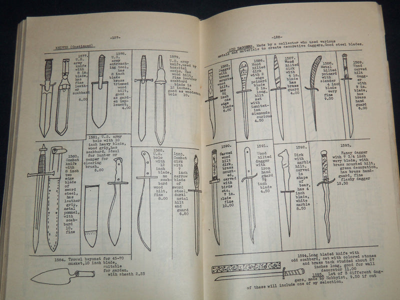 1940'S ROBERT ABELS ANTIQUE FIREARMS & EDGED WEAPONS CATALOG NO. 25 - J 8598