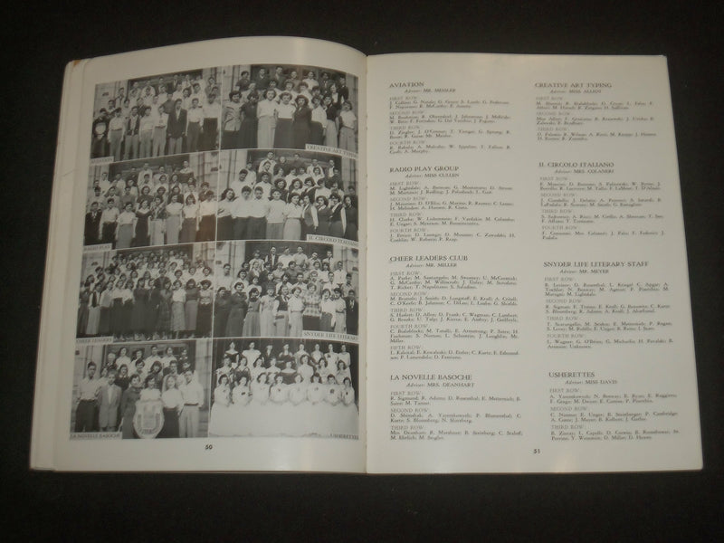 1951 HENRY SNYDER HIGH SCHOOL YEARBOOK - JERSEY CITY, NEW JERSEY - YB 2237