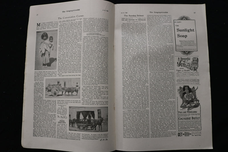 1896 JULY 9 THE CONGREGATIONALIST MAGAZINE - HARRIET BEECHER STOWE COVER- K 2482
