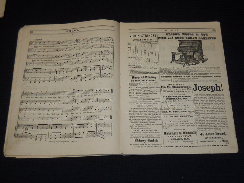 1877 THE FOLIO MAGAZINE LOT OF 6 ISSUES - BOSTON - O 2922G