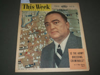 1945 MARCH 11 THIS WEEK MAGAZINE SECTION - J. EDGAR HOOVER COVER - J 2661